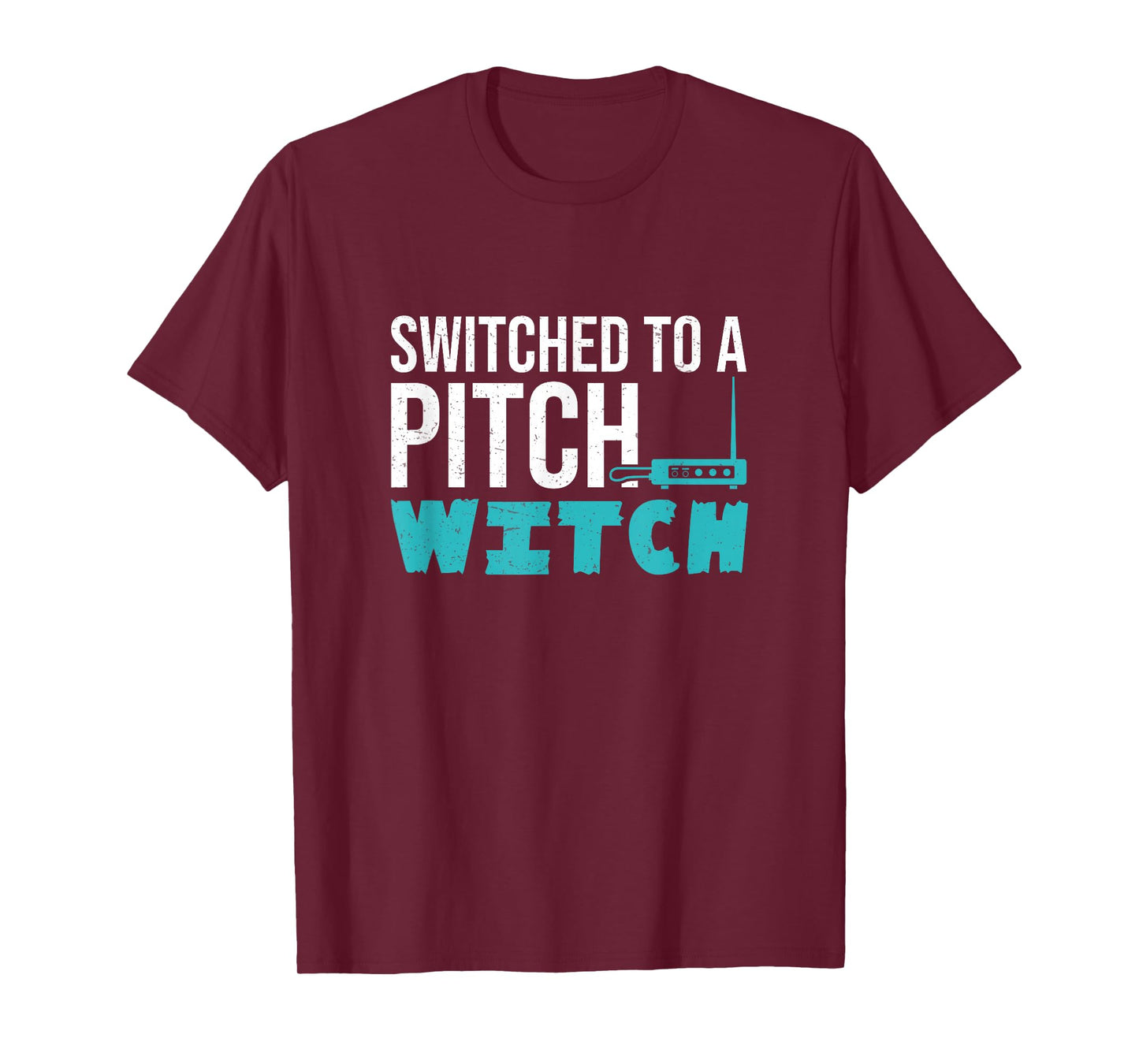 Switched to A Pitch Witch Funny Theremin Player Thereminists T-Shirt