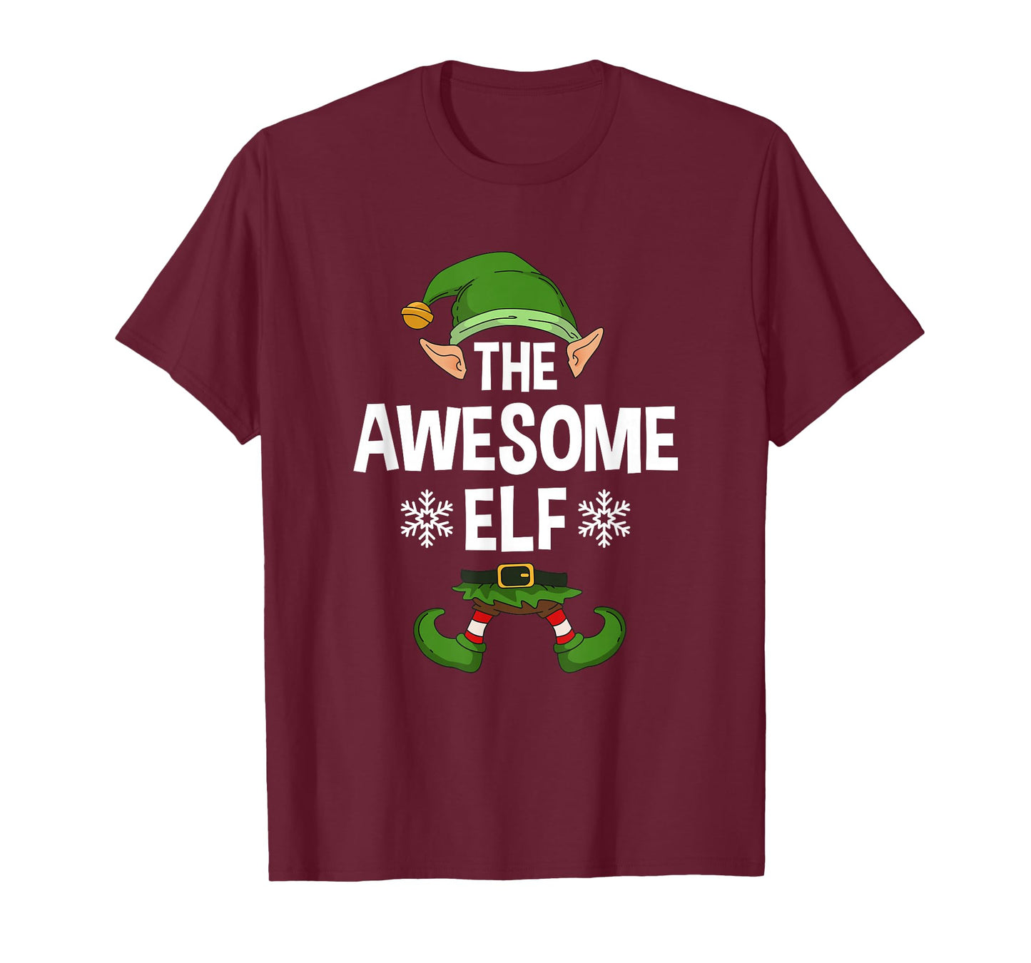 The Awesome Elf Party Family Group Matching X-Mas Saying T-Shirt