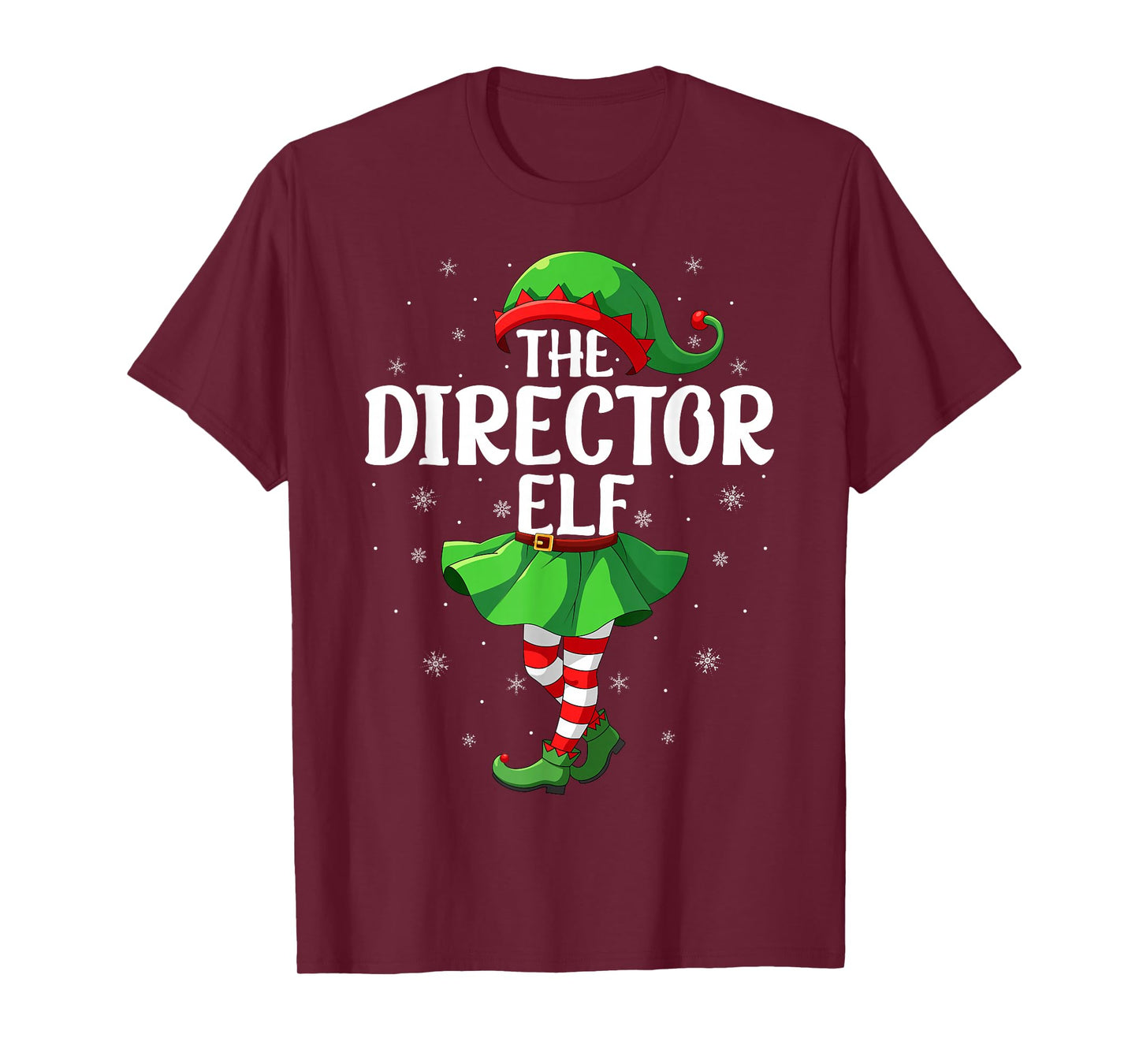 Director Elf Christmas Girls Women Elf Squad Xmas Family T-Shirt