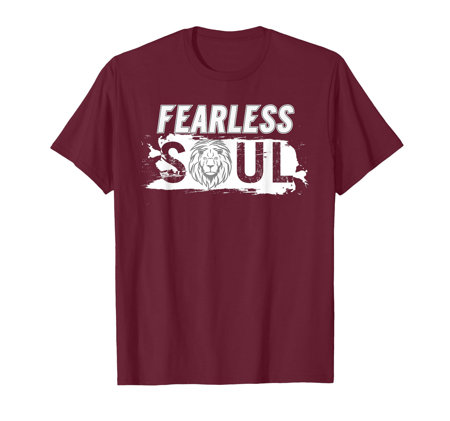 Fearless soul lion Funny Design motivation fun fearless lion T-Shirt