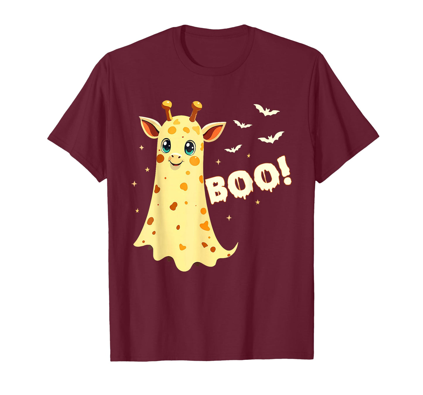 Giraffe Boo Halloween Costume Men Women Kids Funny T-Shirt