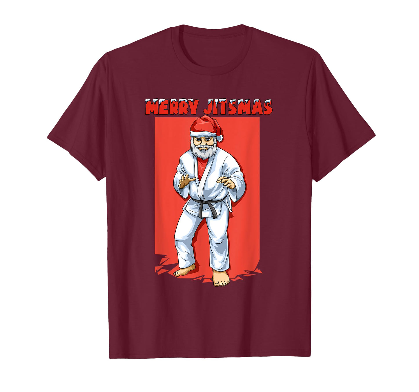 Christmas Jiu Jitsu and MMA Santa Claus T-Shirt