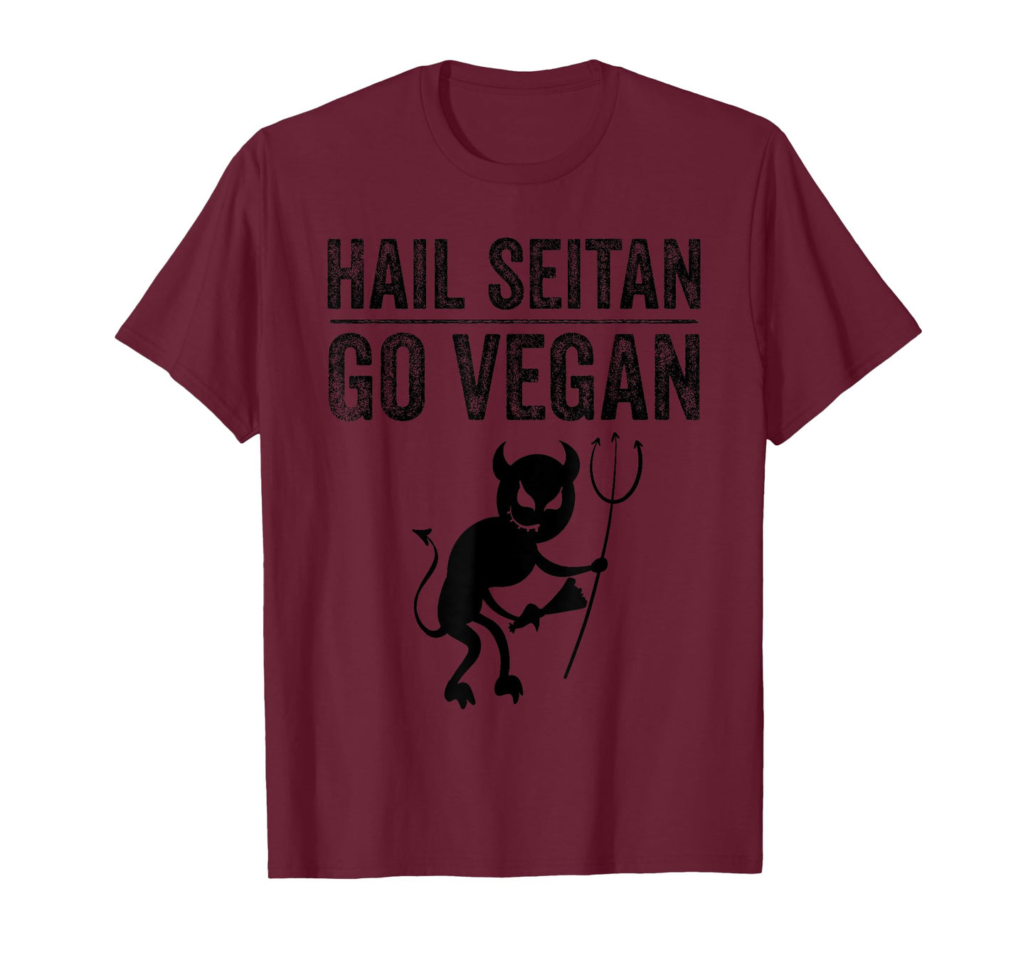Funny Hail Seitan Go Vegan Cool Vegetarian Gift Men Women T-Shirt