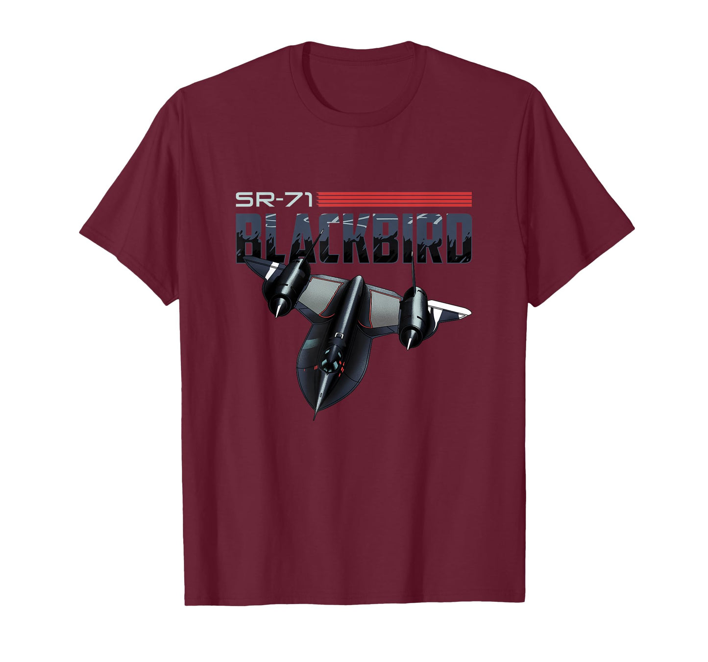 USA Military Warbird Airplane Blackbird Spy Plane T-Shirt