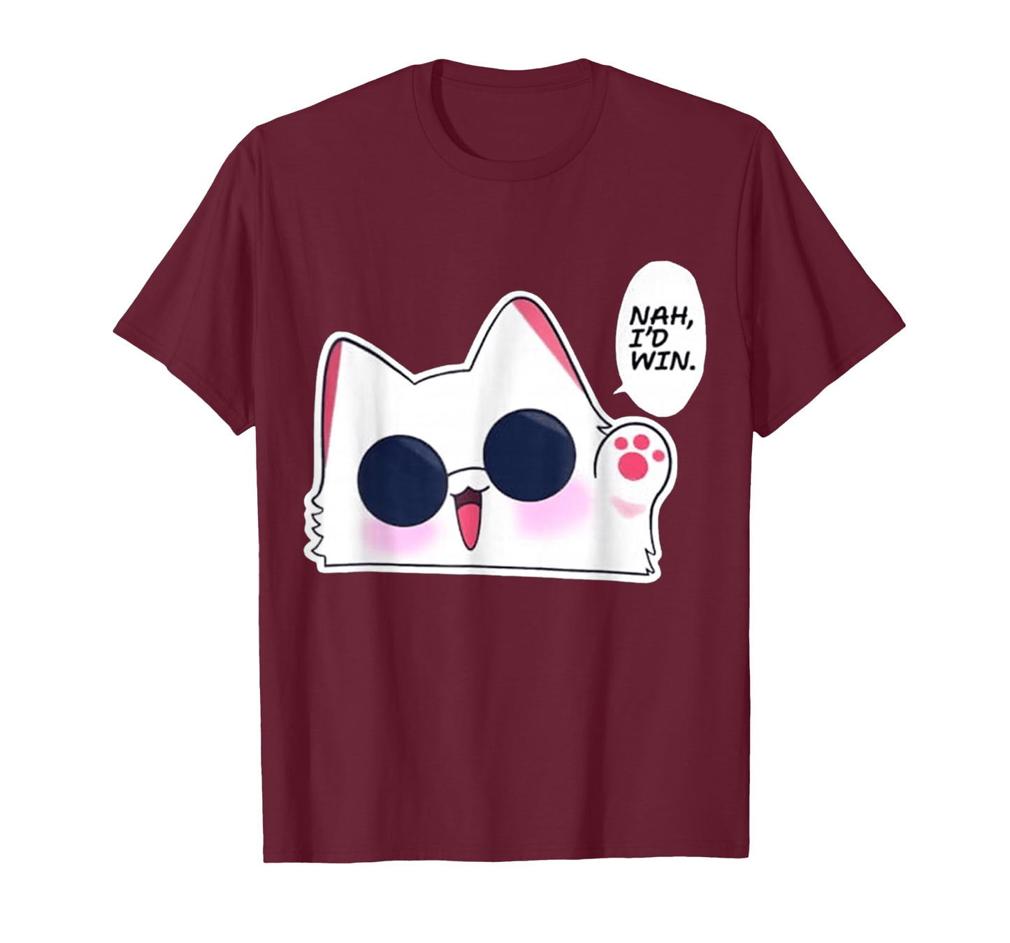 Nah I'd Win Gojo Cat Japanese MEME FUNNY T-Shirt