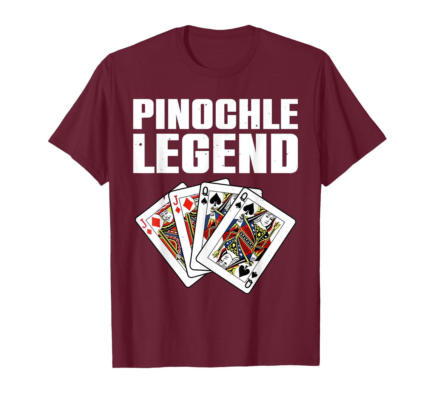 Funny Pinochle Art For Men Women Card Game Pinochle Players T-Shirt