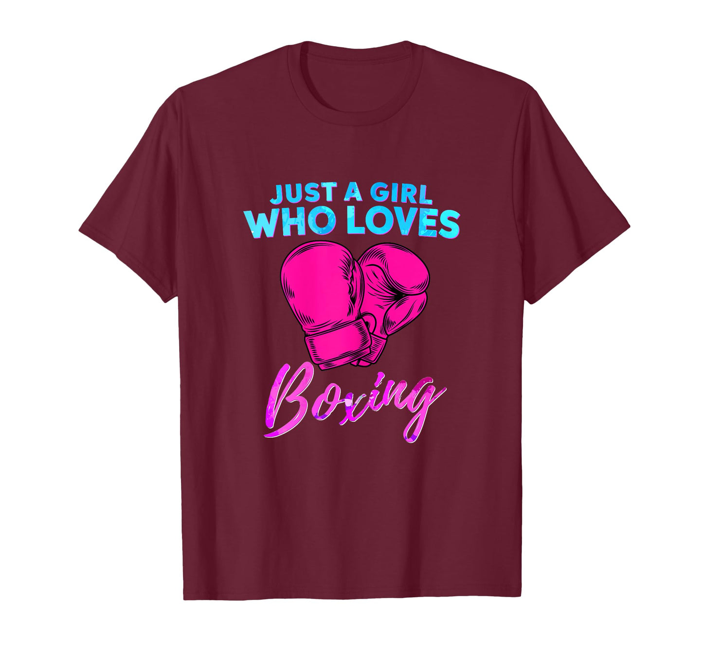 Just a Girl Who Loves Boxing Girls Boxing Gift T-Shirt