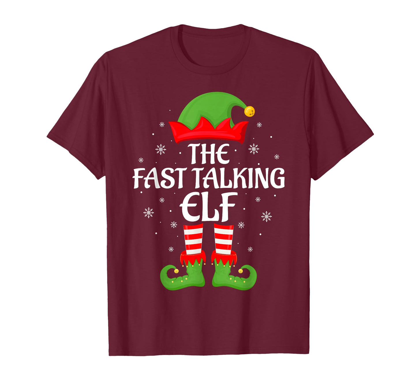 Fast Talking Elf Xmas Family Matching Elf Squad Christmas T-Shirt