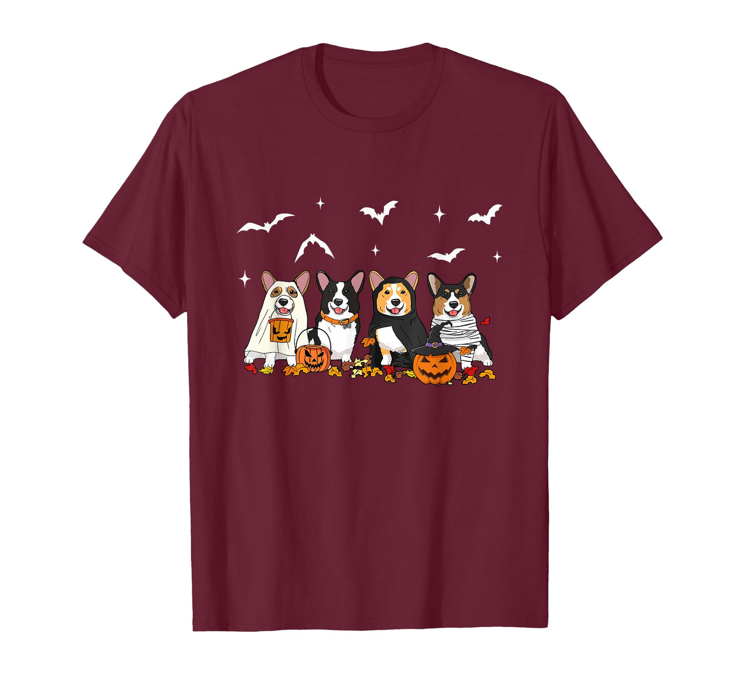 Witch Corgi Halloween Pumpkin Corgi Fall Vibes Corgi Dog Mom T-Shirt