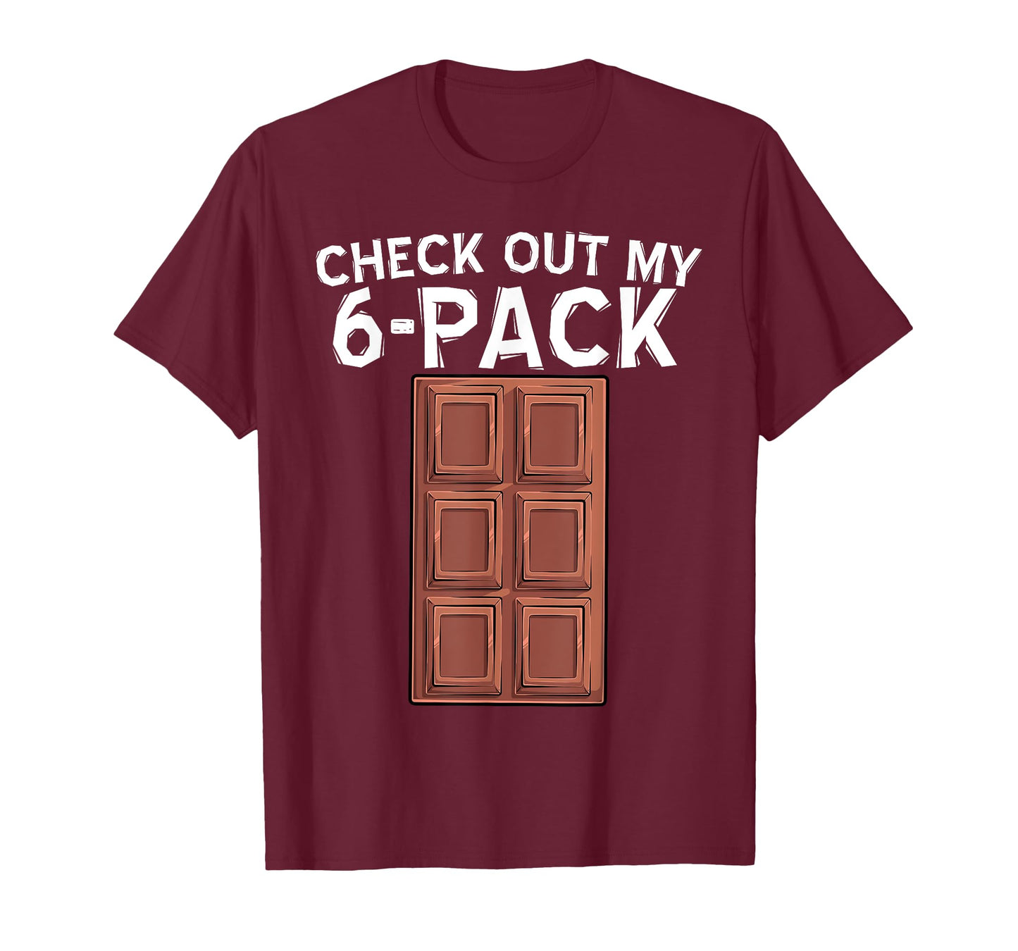 Cool Check Out My Six Pack Chocolate Funny ABS Gym Style T-Shirt