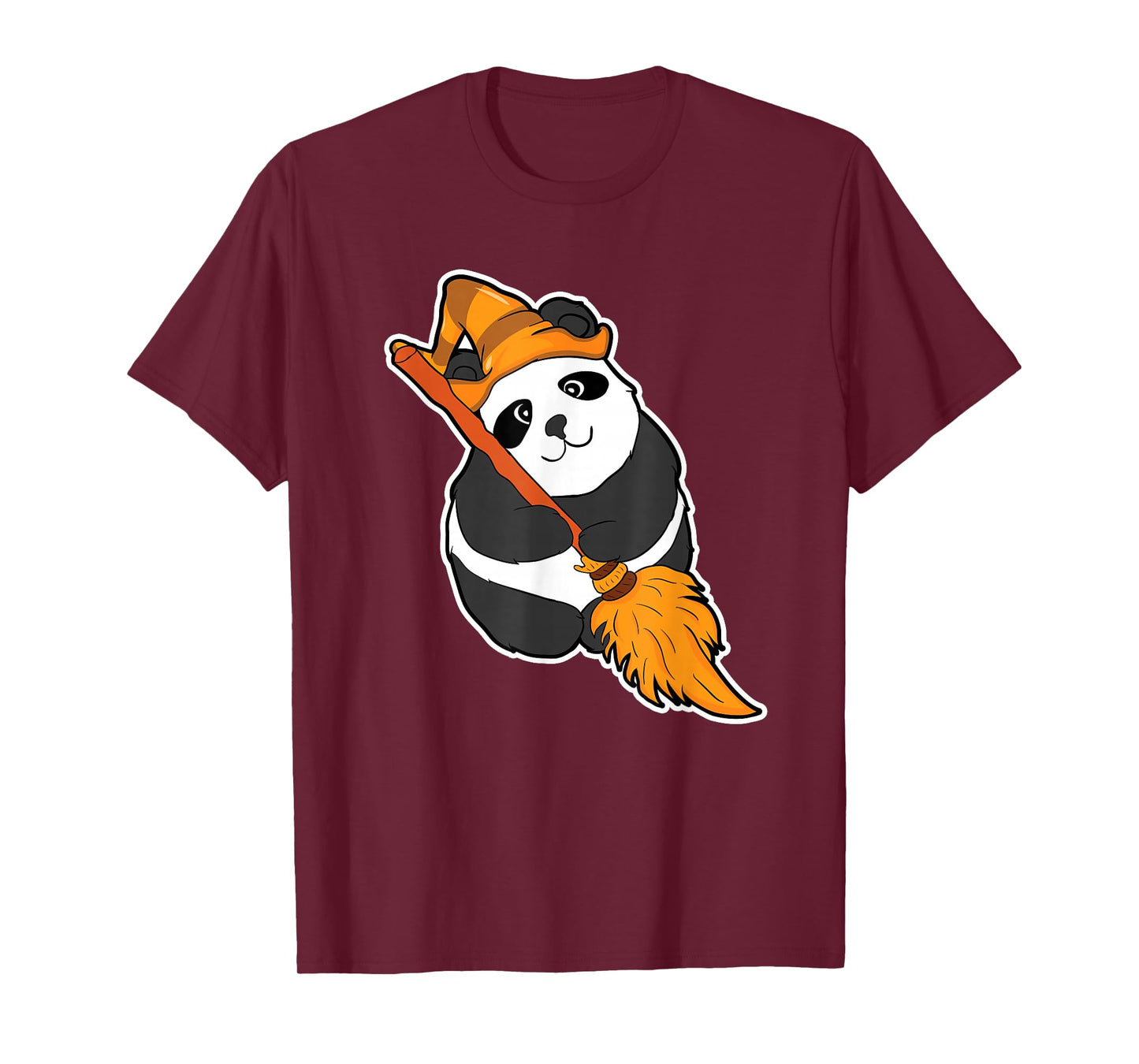 Panda Witch Halloween Party Gift T-Shirt