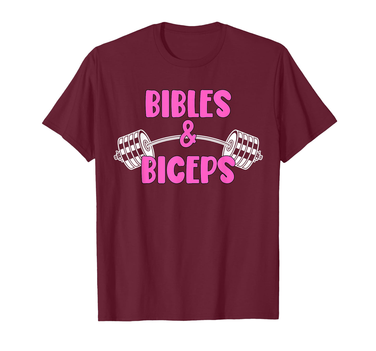 Bibles and Biceps Funny Gym Workout Christian T-Shirt