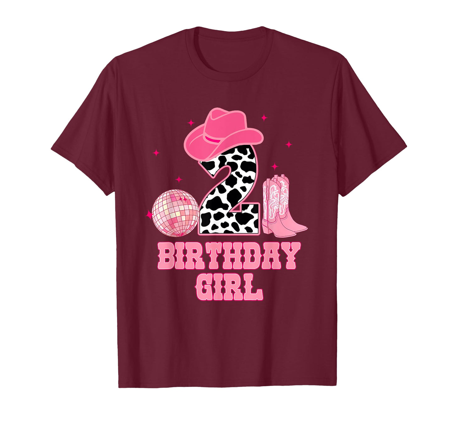 Happy 2nd Birthday Girl Outfit Rodeo Western Cowgirl Cowboy T-Shirt