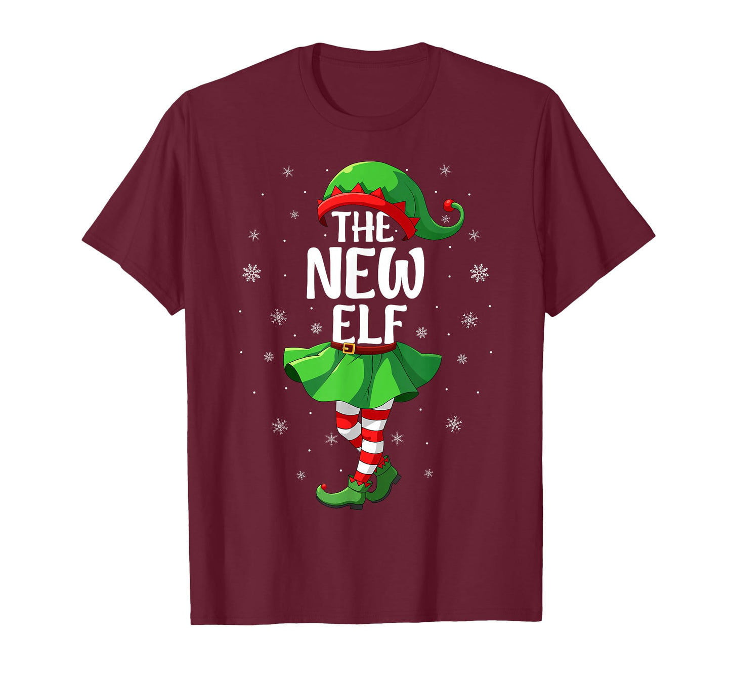 New Elf Christmas Girls Kids Women Elf Squad Xmas Family T-Shirt
