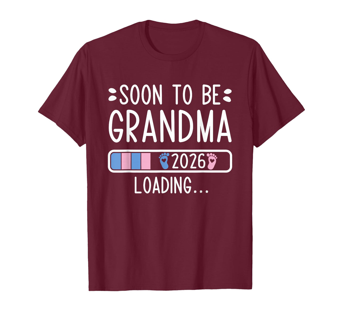 Soon to Be Grandma 2026 Loading Pregnancy Announcement 2026 T-Shirt