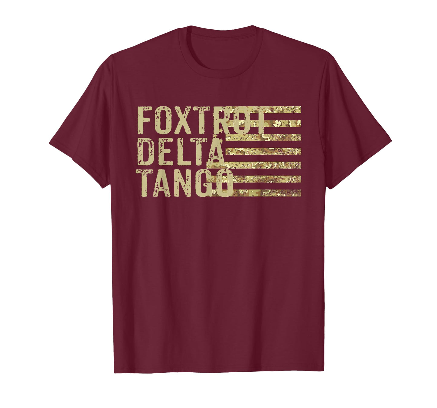 Foxtrots Delta Tangos Funny Foxtrots Deltas Tangos US Flag T-Shirt