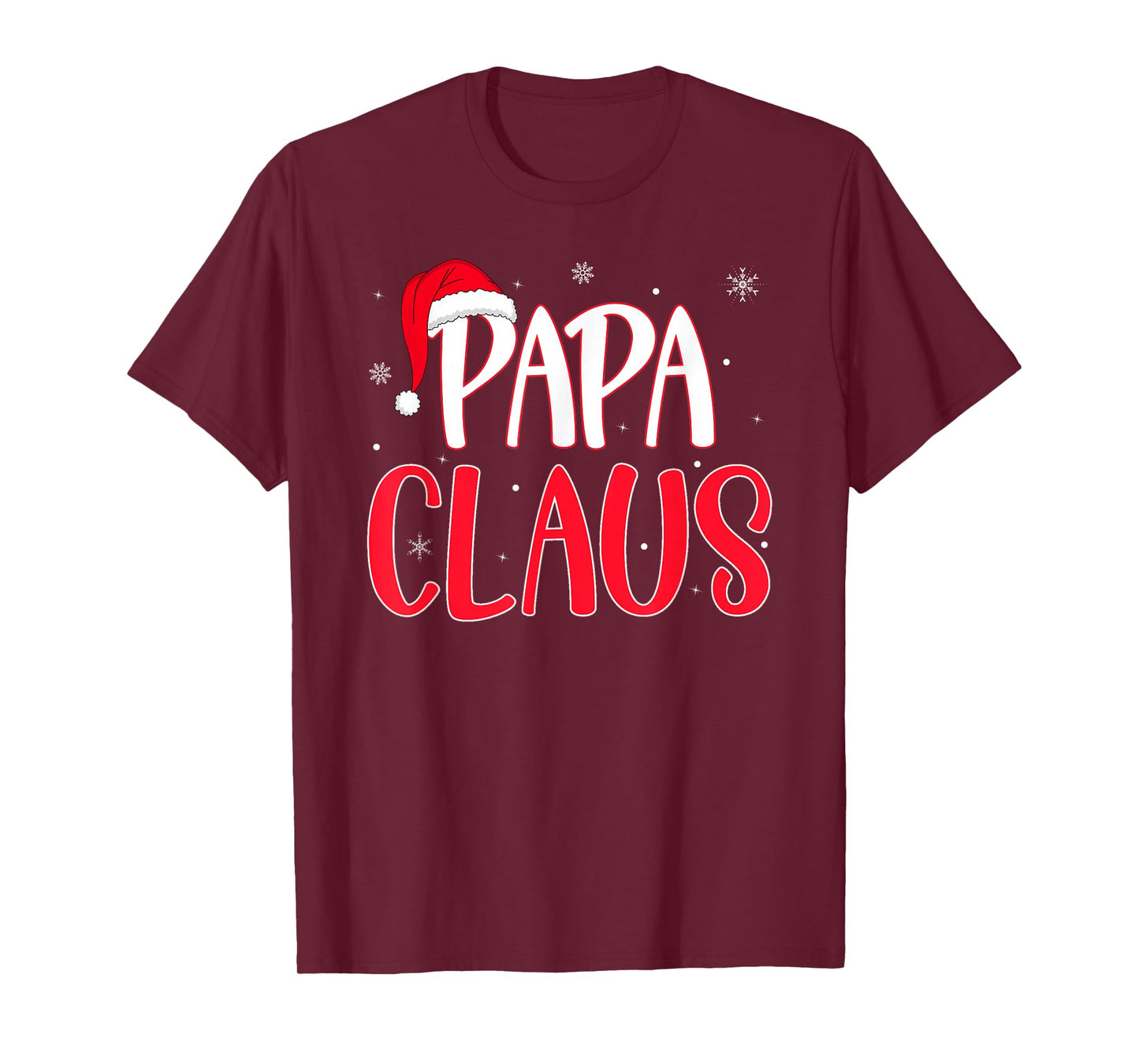 Papa Claus Christmas Family Matching Pajamas Funny Xmas T-Shirt