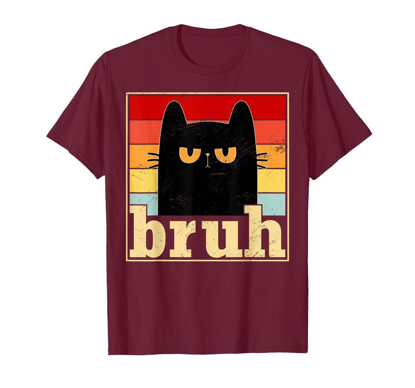 Funny Bruh Cat Meme Shirt for Teens Boys Girls Men Women T-Shirt