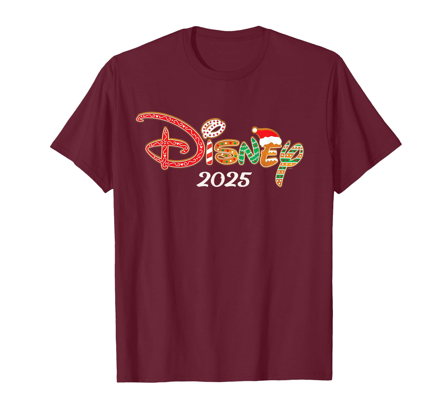 Disney Holiday Christmas Vacation Trip Gingerbread Logo 2025 T-Shirt