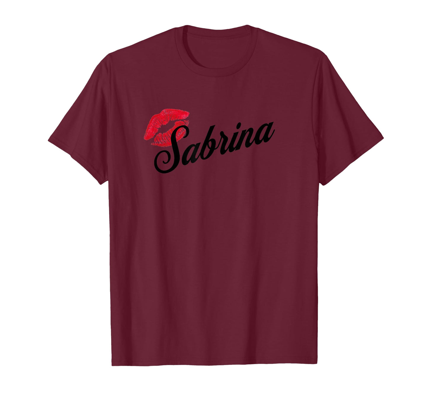 Sabrina Retro Lips Tee – Bold Name Birthday Drop Unisex T-Shirt