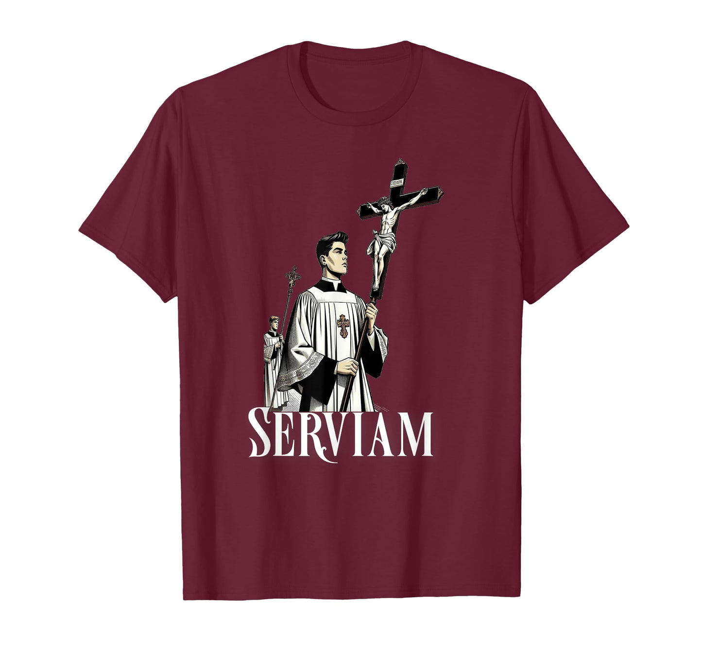 Catholic Altar Server Latin Mass Video Game T-Shirt