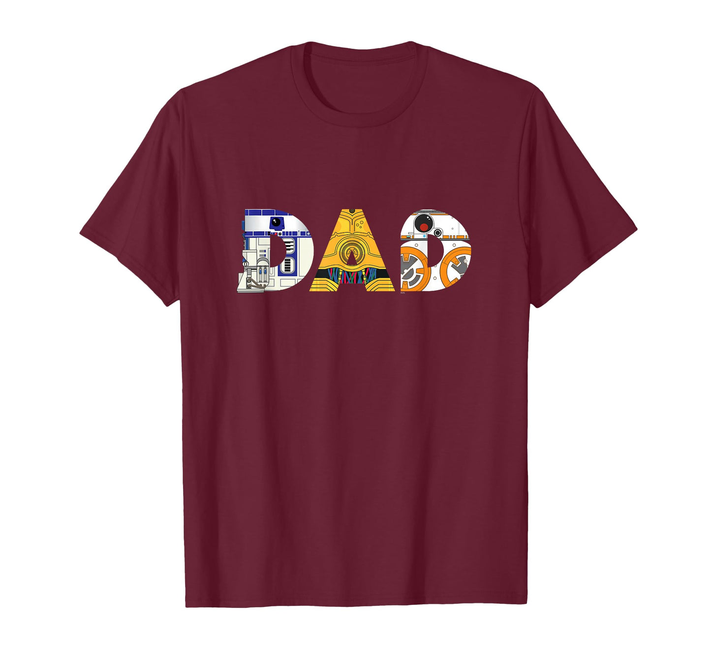 Star Wars Droids R2-D2 C-3PO BB-8 Dad Father’s Day Birthday T-Shirt