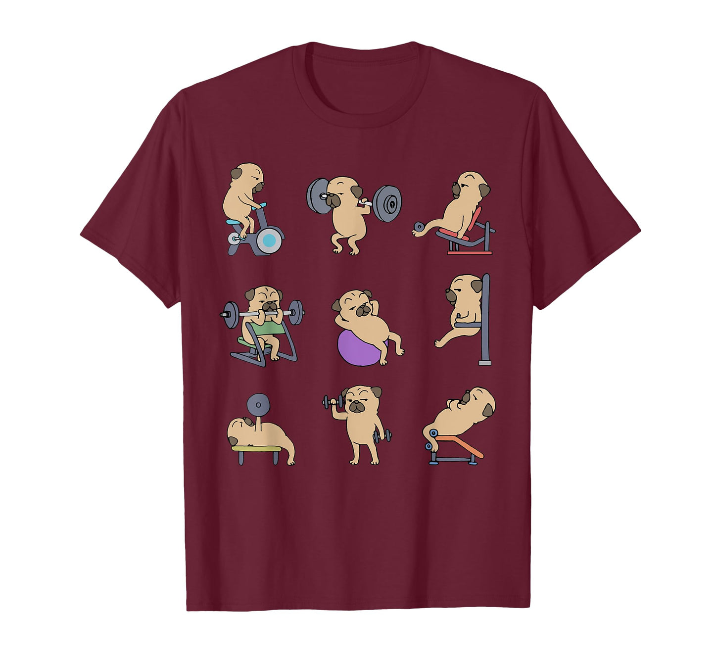 Pug Workout for a Dog Lover T-Shirt