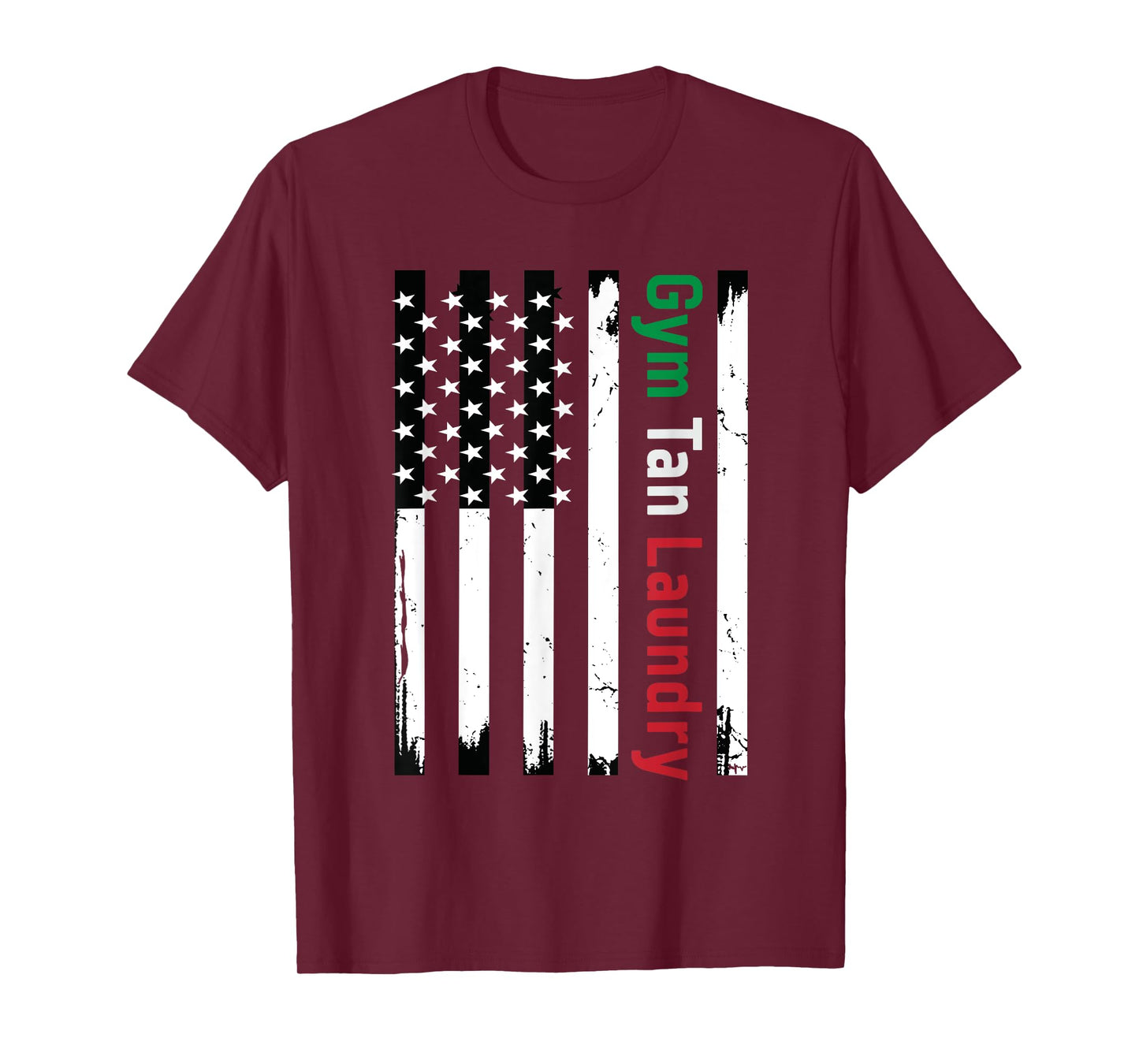 Gym Tan Laundry GTL New Jersey Garden NJ Shore Italian Flag T-Shirt