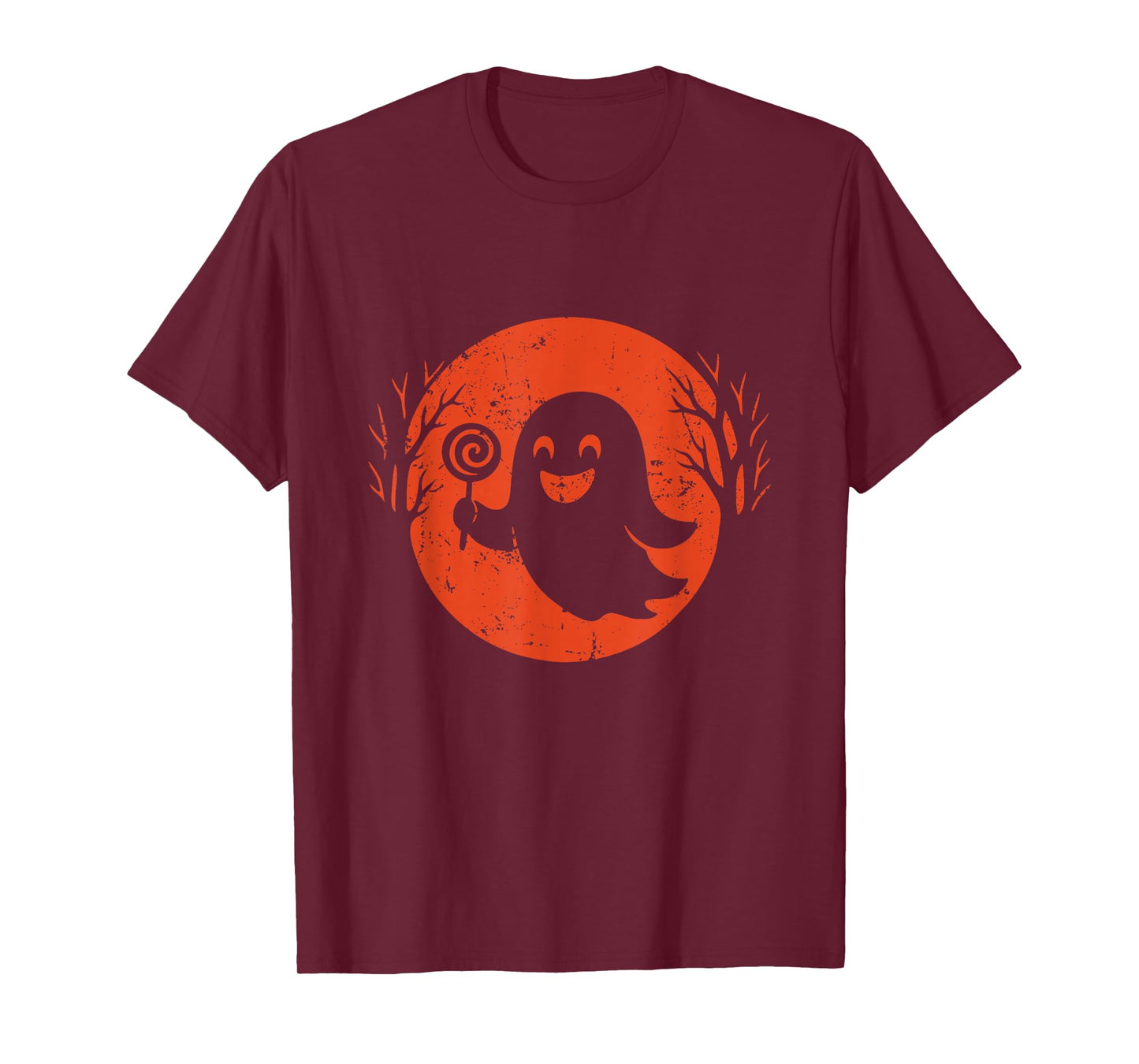 Candy Ghost Halloween Moon T-Shirt