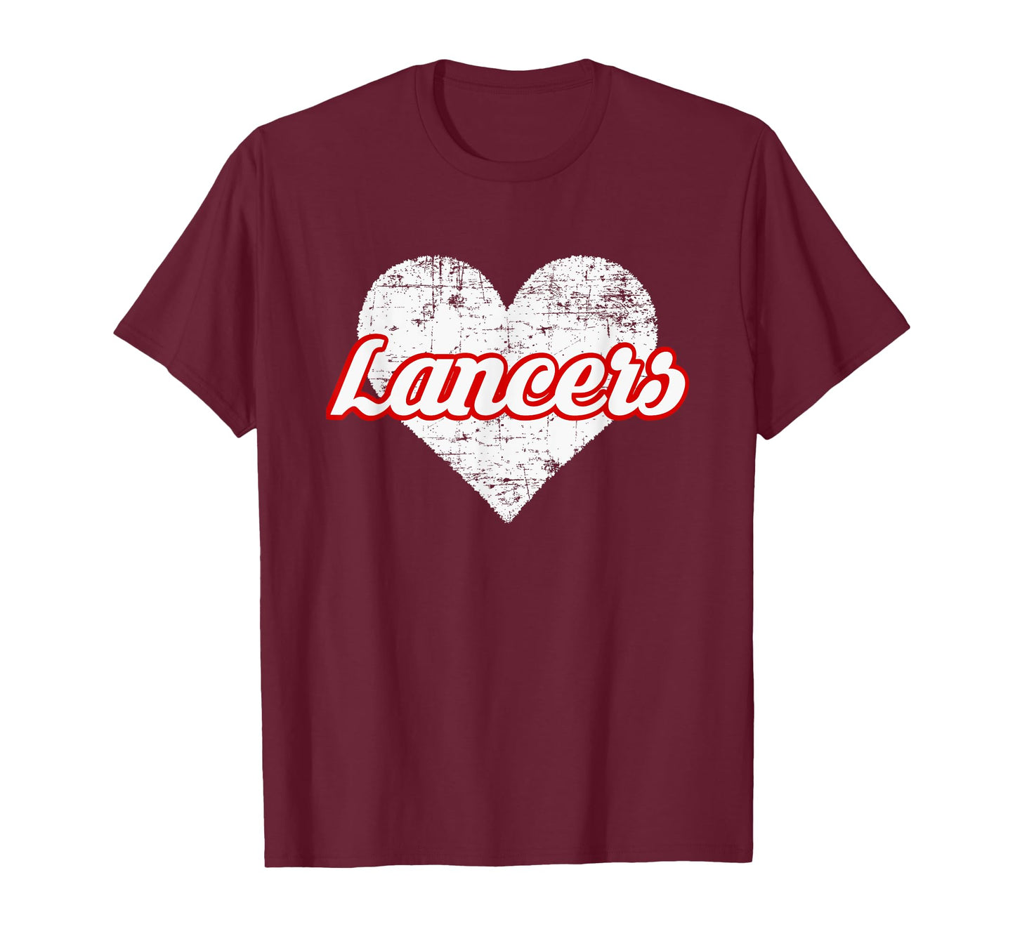 Lakewood Lancers Over Heart T-Shirt