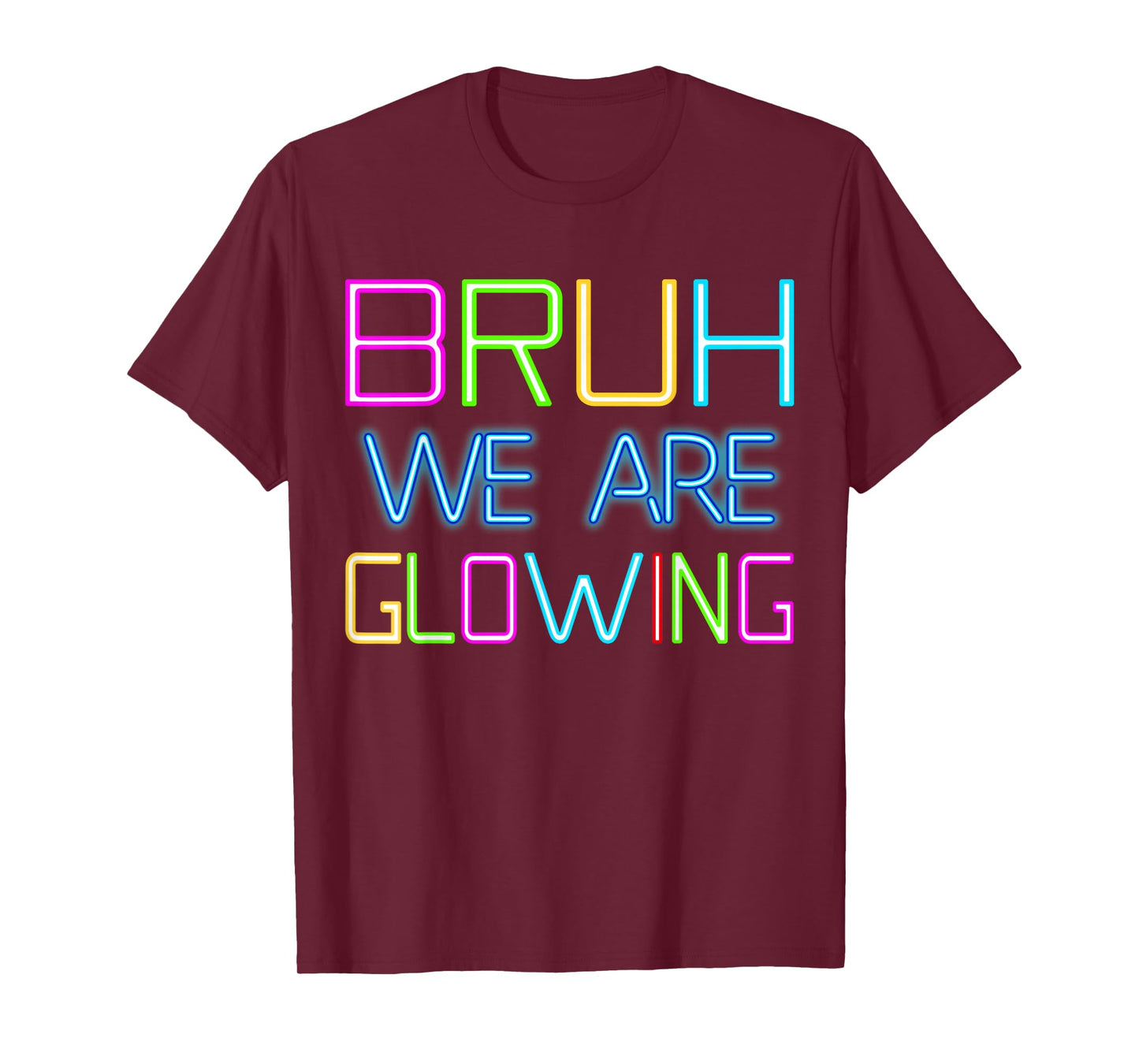 Bruh We Are Glowing In My Glowing Era Group Team Tie Die T-Shirt