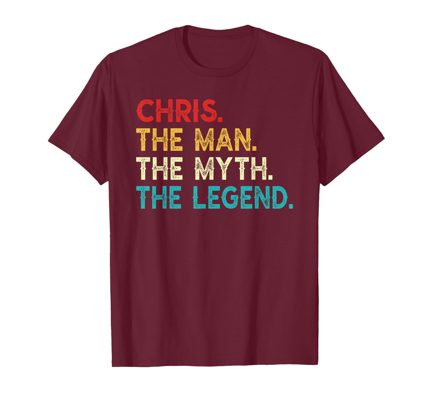 CHRIS The Man The Myth The Legend Funny Vintage CHRIS T-Shirt
