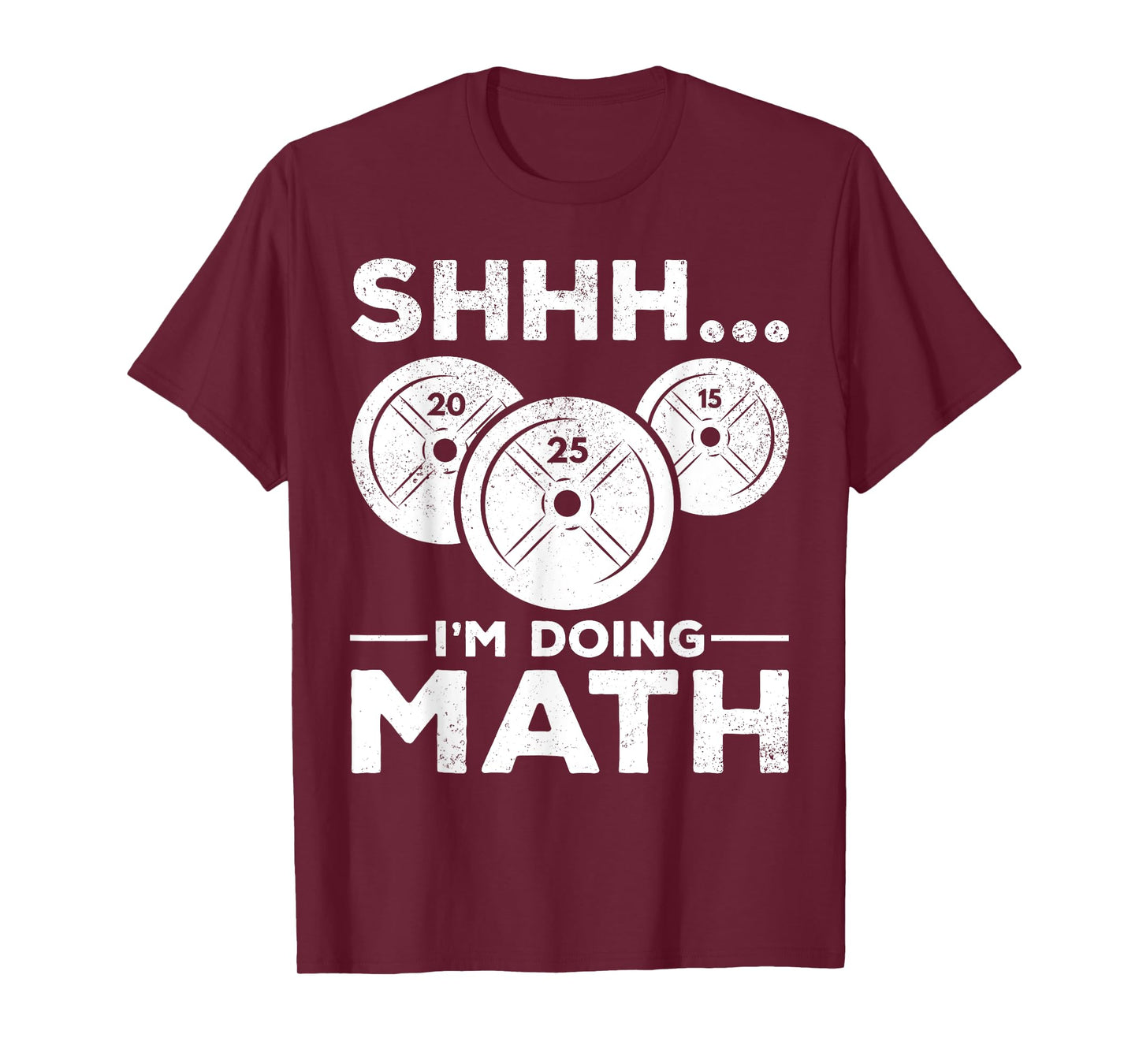 Shhh I'm doing Math Bodybuilding Gym Fitness Training T-Shirt