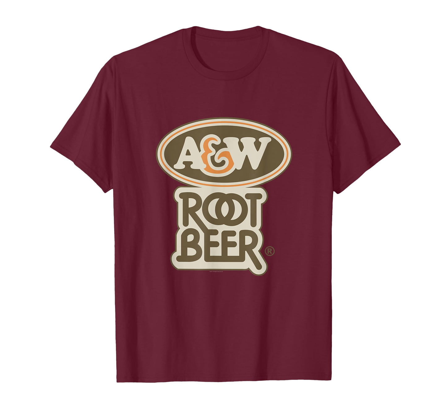 A&W Root Beer Vintage Soda Stacked Logo Design T-Shirt