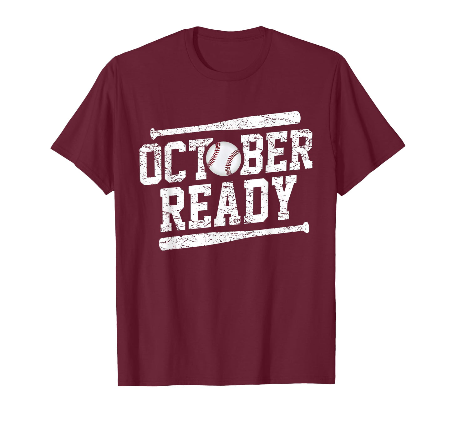 Men Women October Ready Playoff Baseball T-Shirt