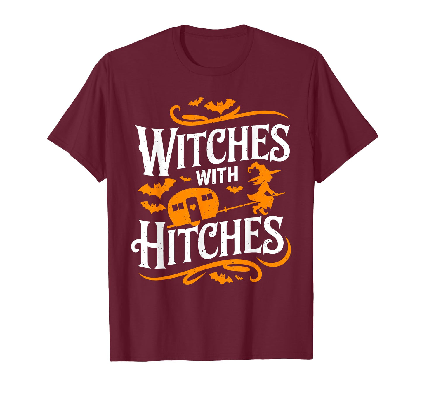 Witches With Hitches Funny Halloween Camping Witches T-Shirt