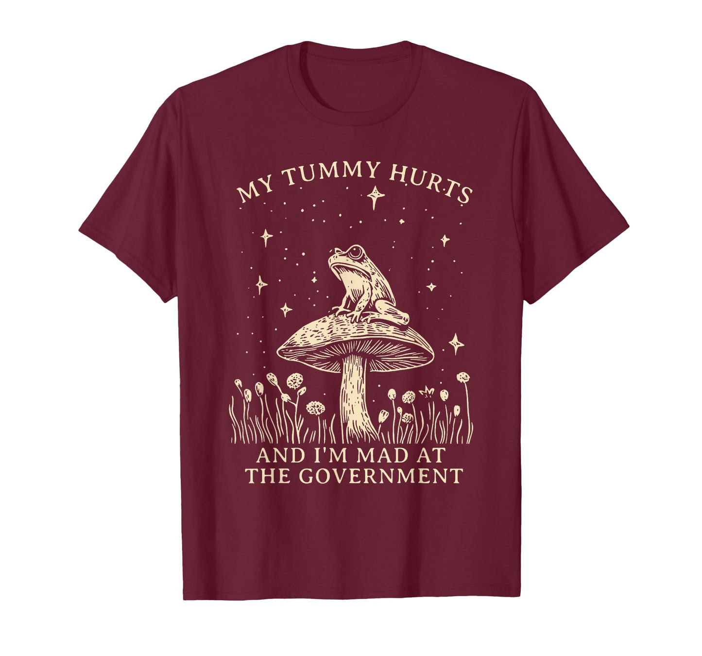 My Tummy Hurts And I’m Mad At The Government Frog Meme T-Shirt