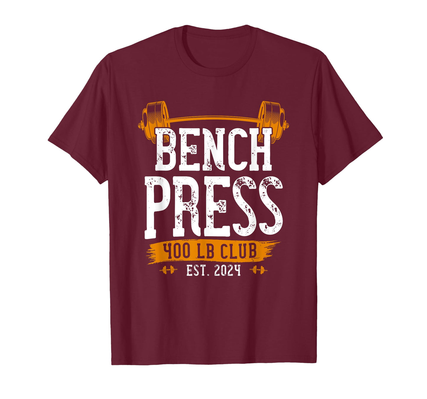 400 Pound Bench Press Club Benchpress Gym Workout T-Shirt