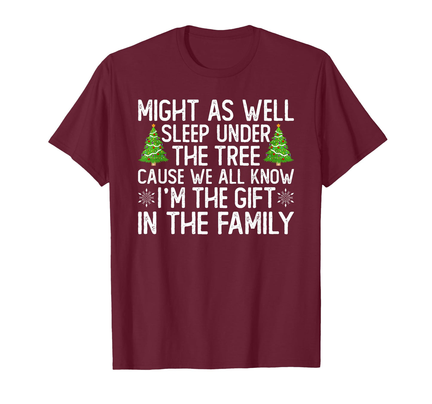 Family Christmas Pajamas Might As Well Sleep Under Tree T-Shirt