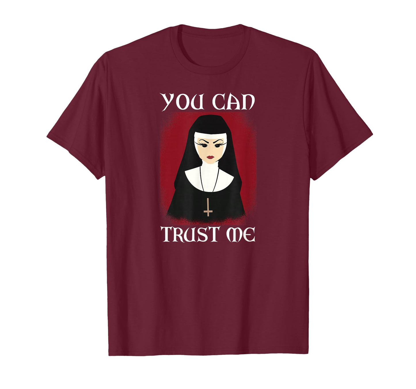 Occult Crucifix Nun Church Women Witchcraft Witch Gothic T-Shirt