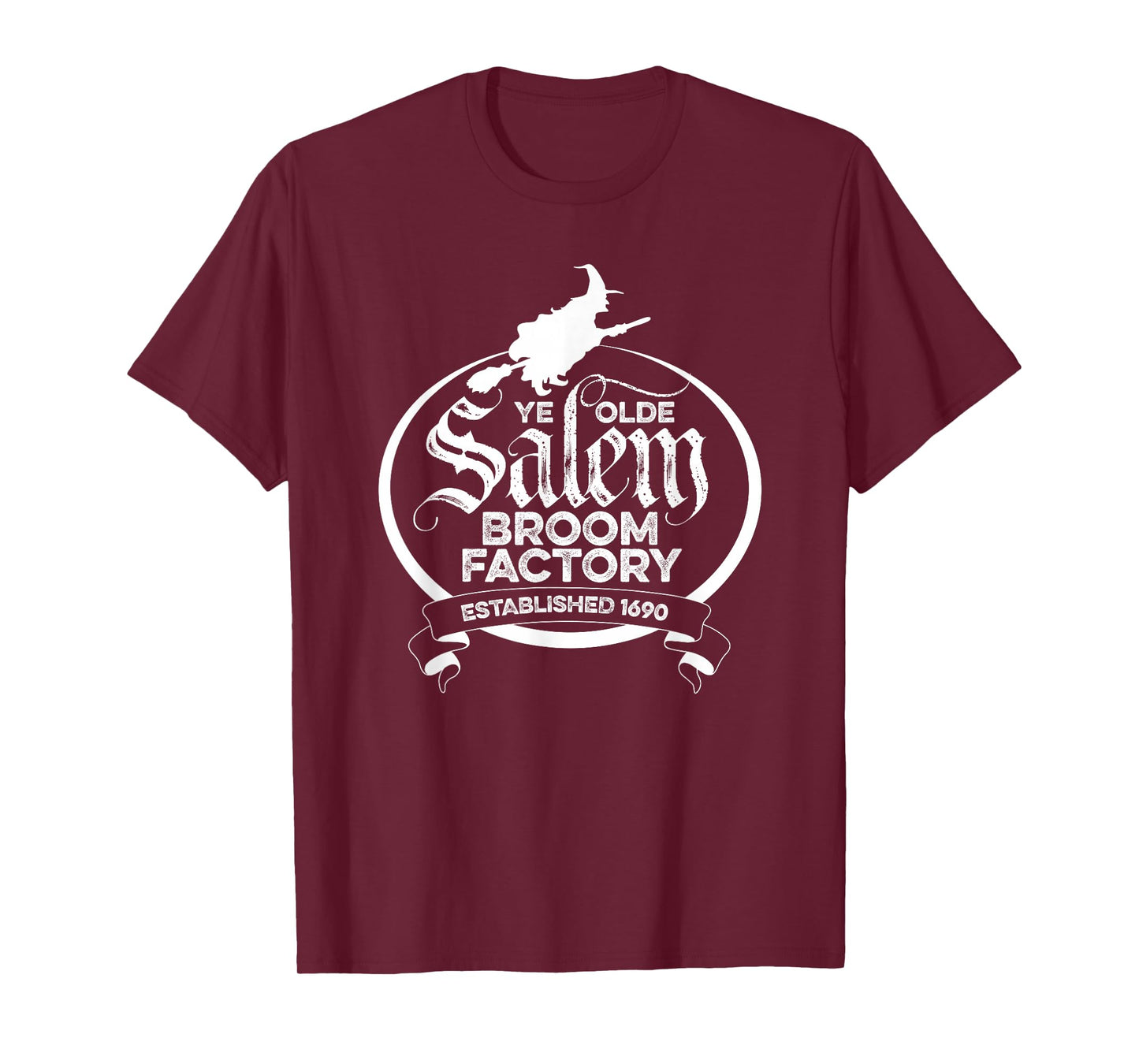 Salem Witch Broom Factory – Funny Vintage Gothic T-Shirt