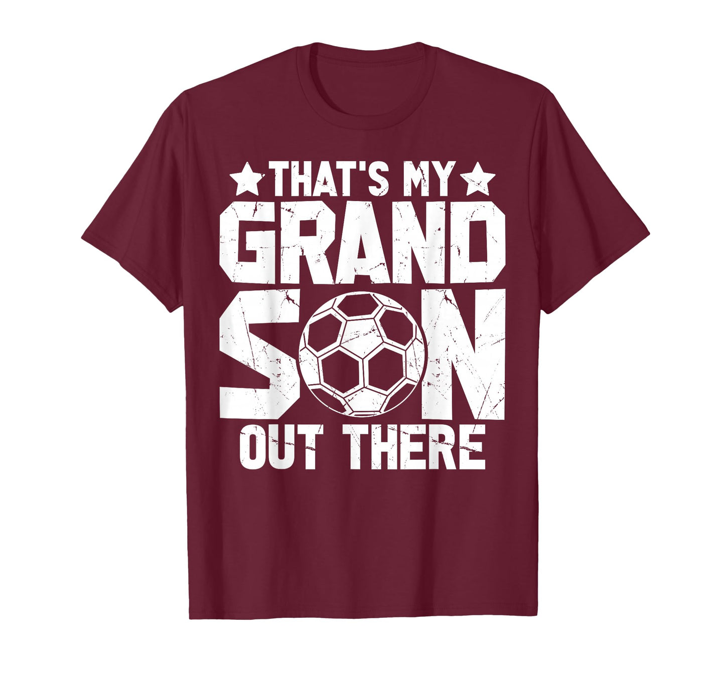 Football Grandma Grandpa Soccer That's My Grandson Out There T-Shirt