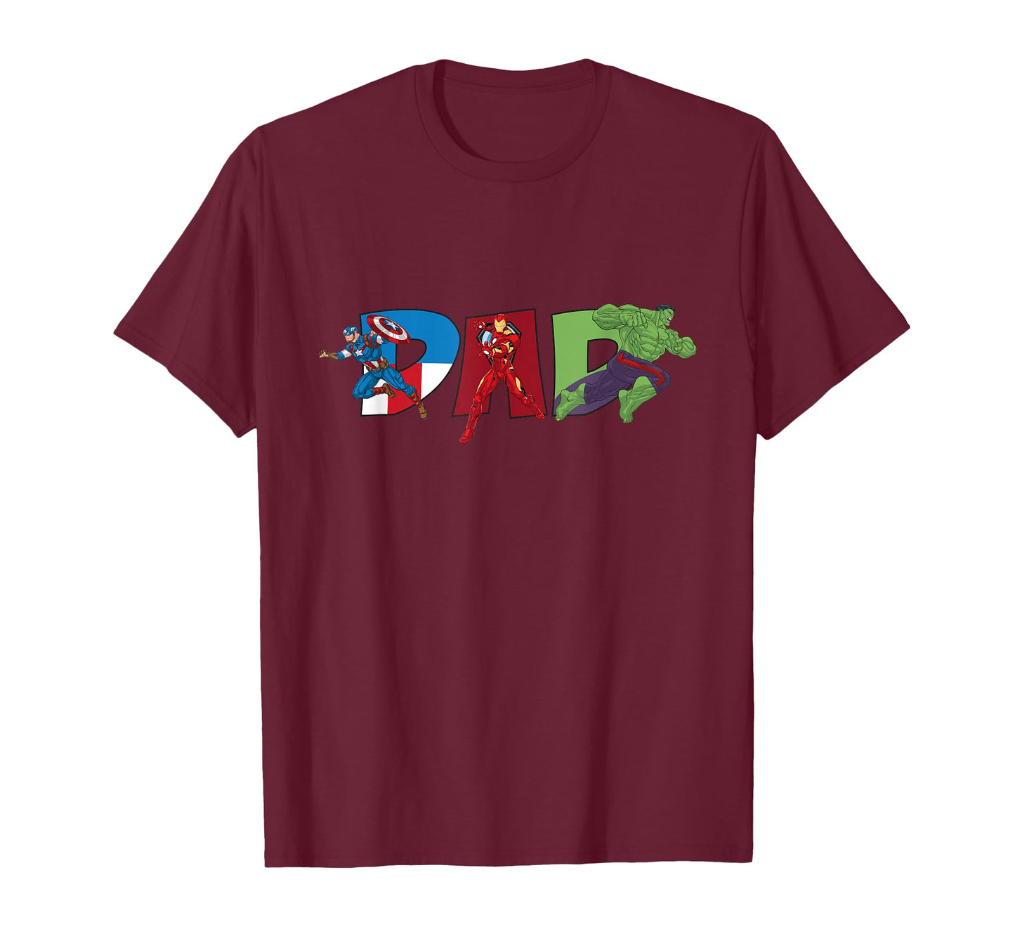 Marvel Avengers Trio Dad Father’s Day Family Trip Birthday T-Shirt
