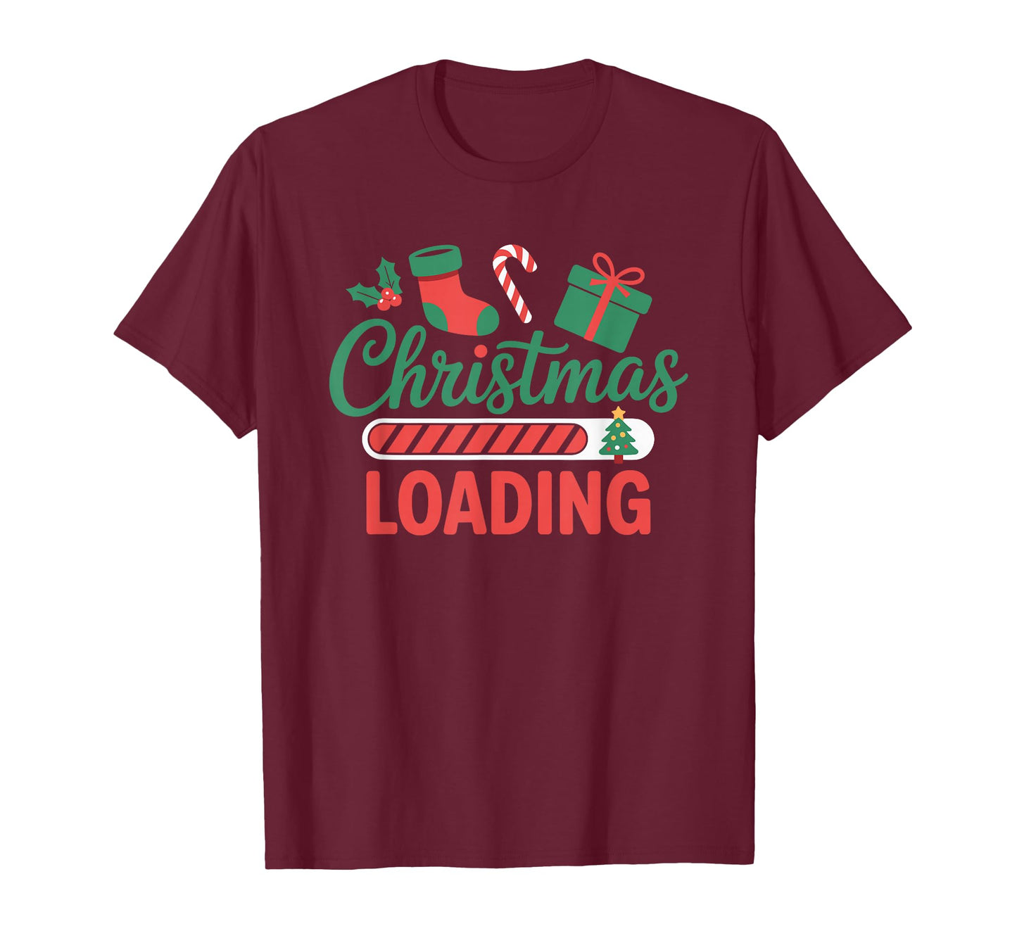 Funny Christmas Loading Screen Gamer Style T-Shirt