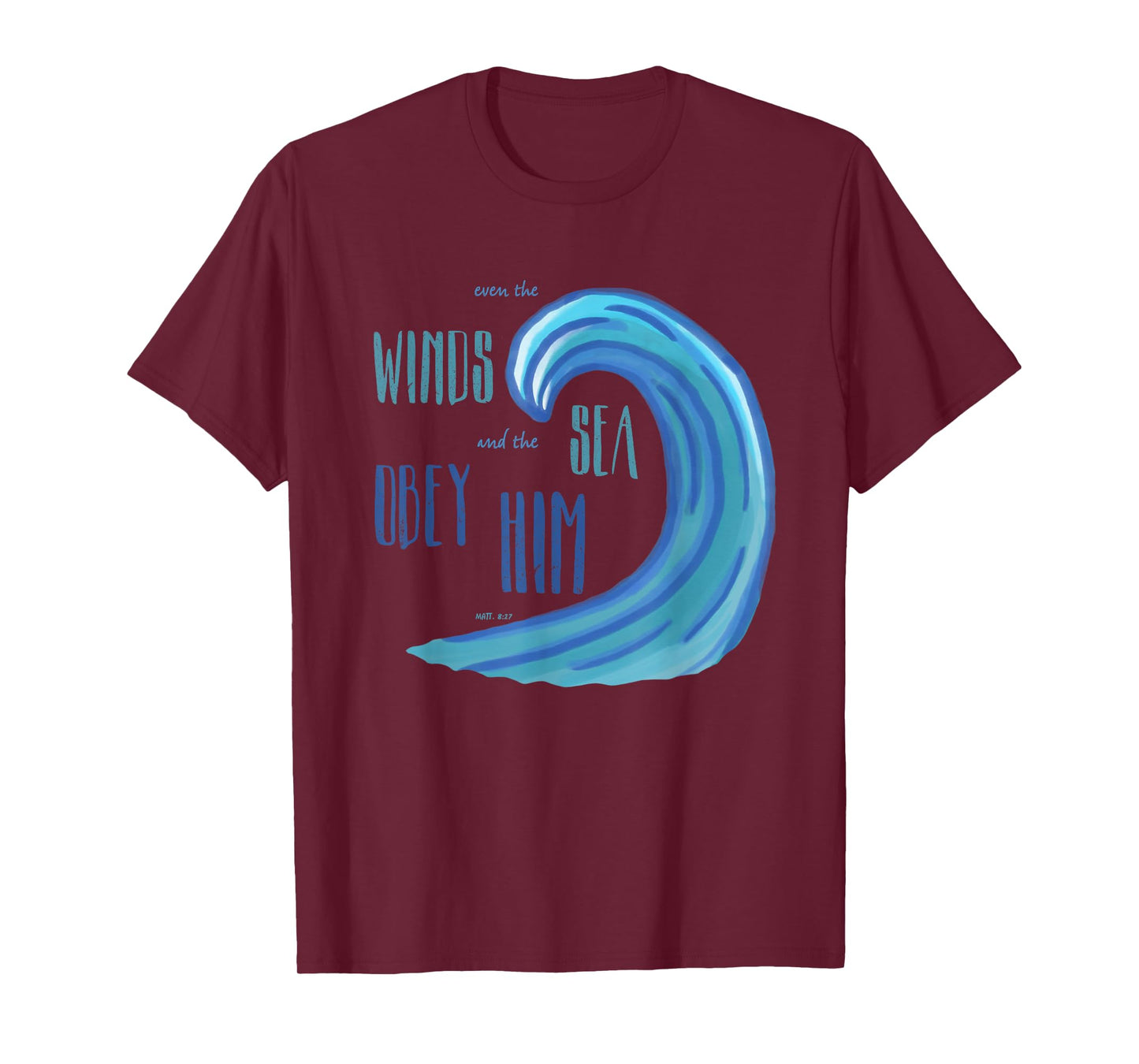 Jesus Follower Christian Believer T Shirt Beach Ocean Wave T-Shirt for Men Women Girls Kids