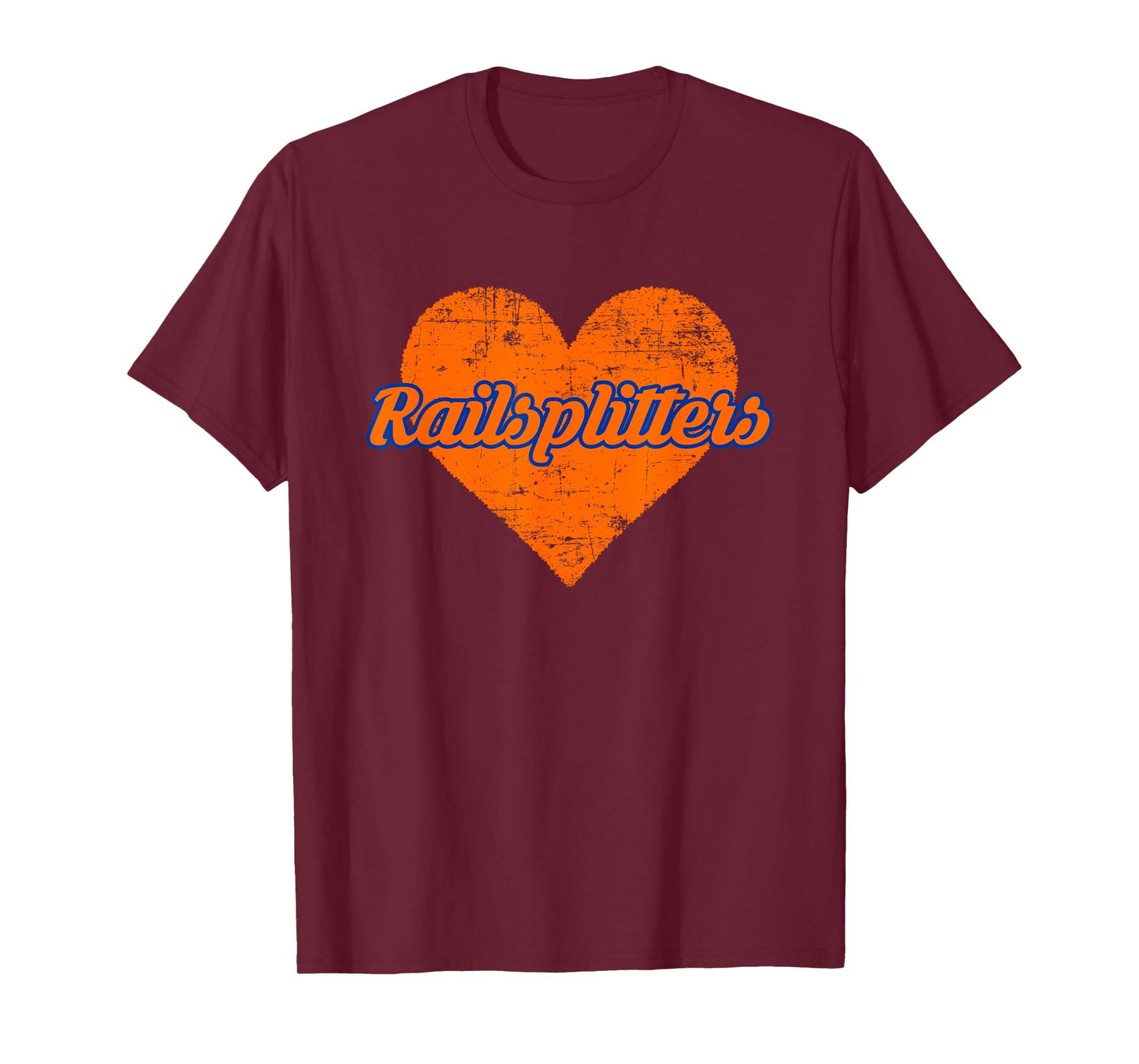 Lincoln Park Railsplitters Over Heart T-Shirt
