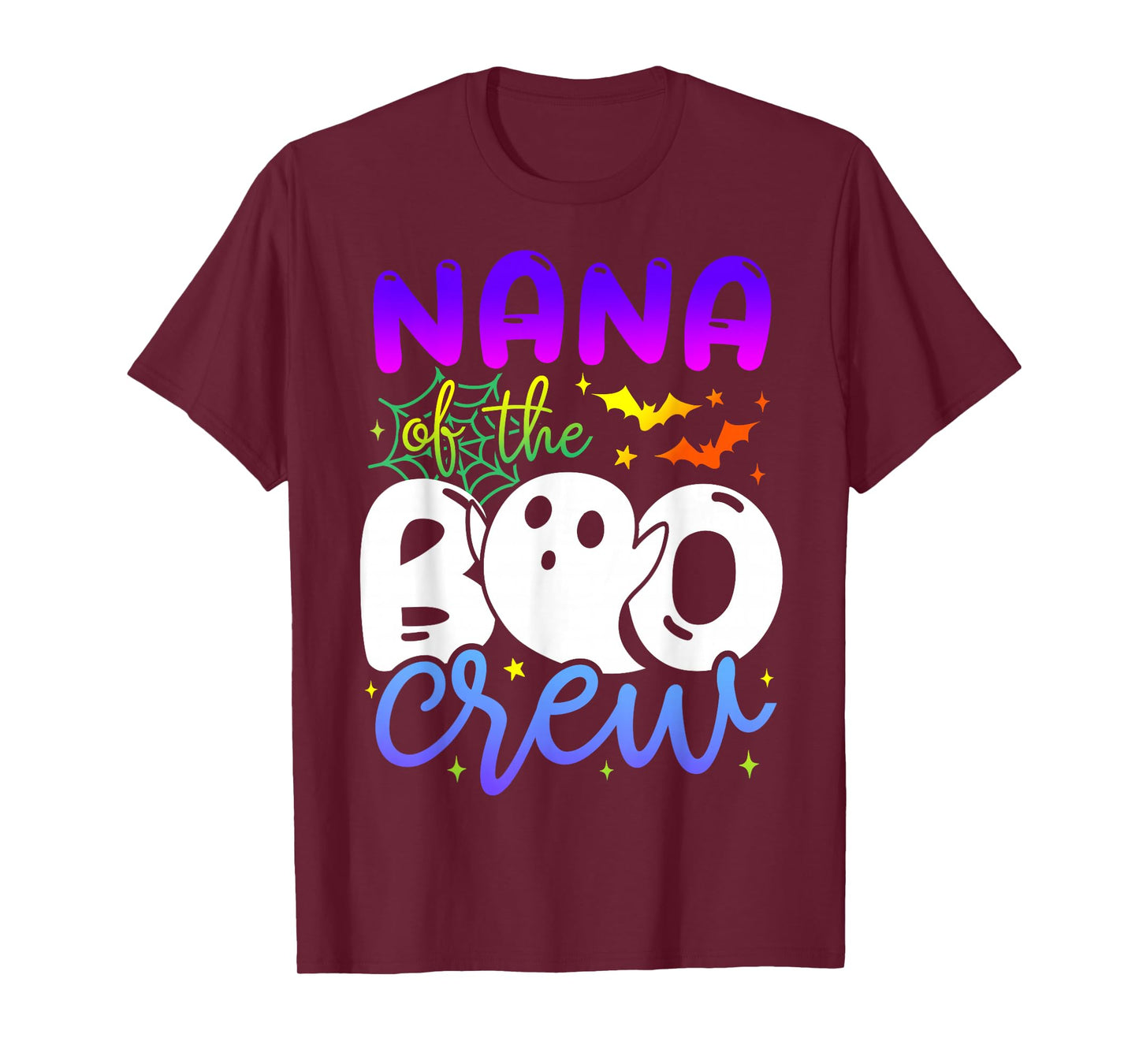 Nana of Boo Halloween Crew Costume Boo Ghost Lover Family T-Shirt