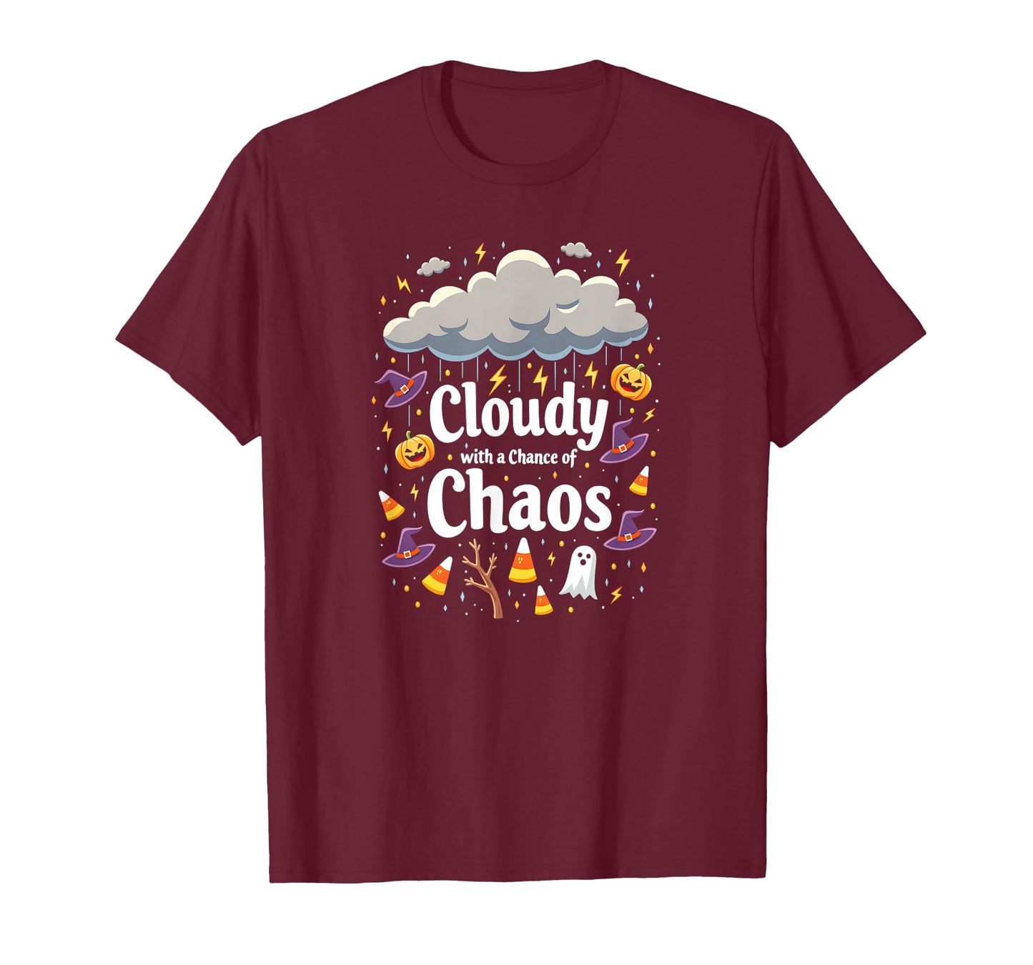 Halloween Weather: Cloudy with a Chance of Chaos T-Shirt