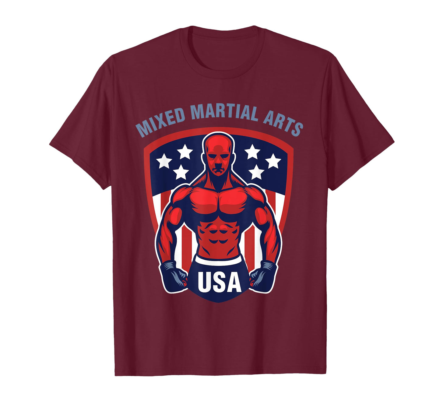 MMA USA Support the Team Shirt USA Flag Mixed Martial Arts T-Shirt
