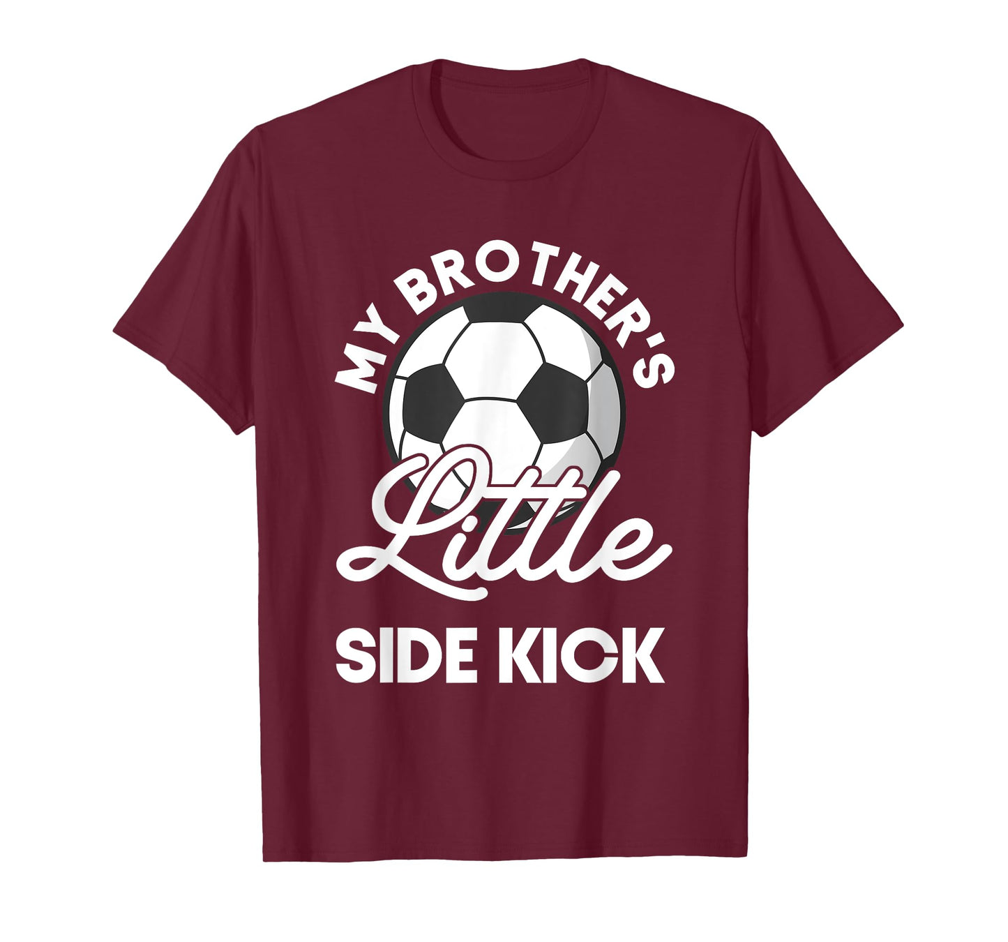 Kids My Brother's Little Side-Kick Soccer Younger Sibling T-Shirt